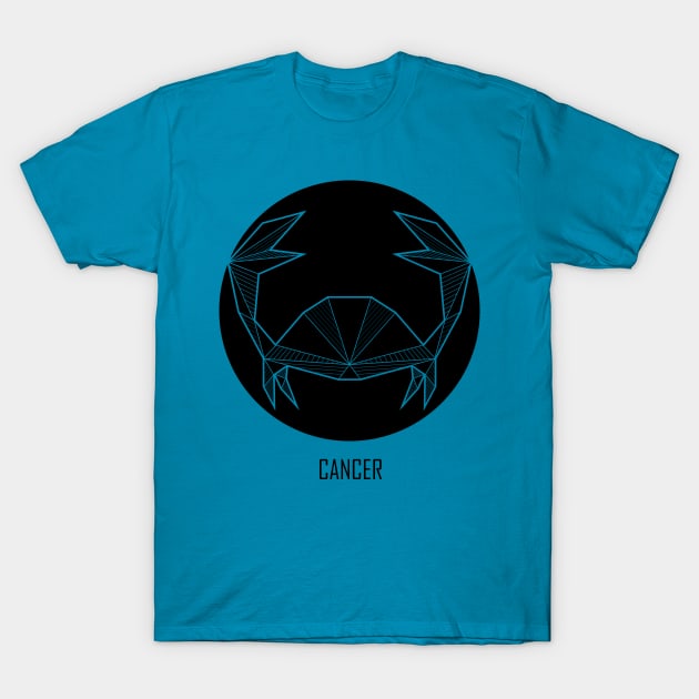 Cancer - Geometric Astrology T-Shirt by alcateiaart